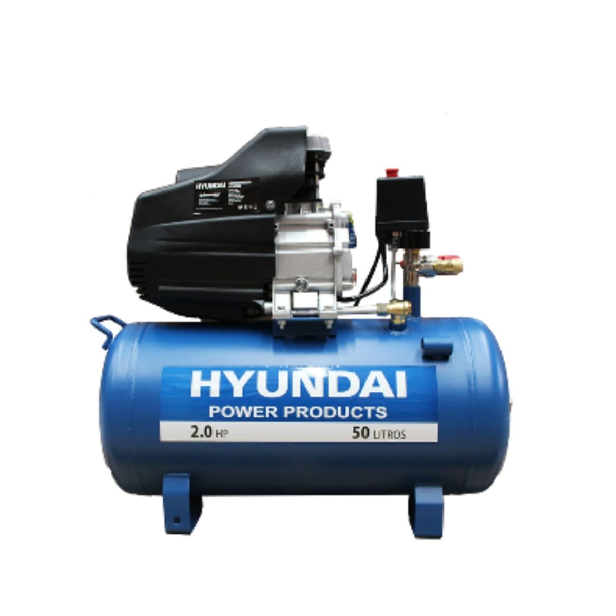 Compresor de Pistón HYUNDAI 50L 2HP para pintar HYHM50D