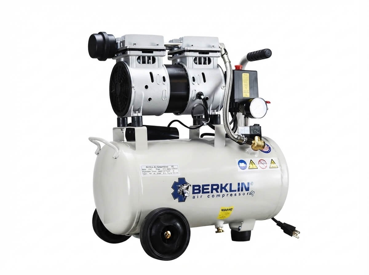 Compresor Silencioso de Aire para Pintar BERKLIN 50LT BKL-LBWA-C40