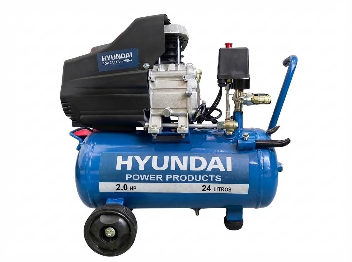 Compresor de Aire Portátil HYUNDAI 24L 2HP HYHM24D