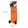 Compresor de Aire Vertical para pintar Truper 80 Litros 3-1/2HP COMP-80LV-260-102116
