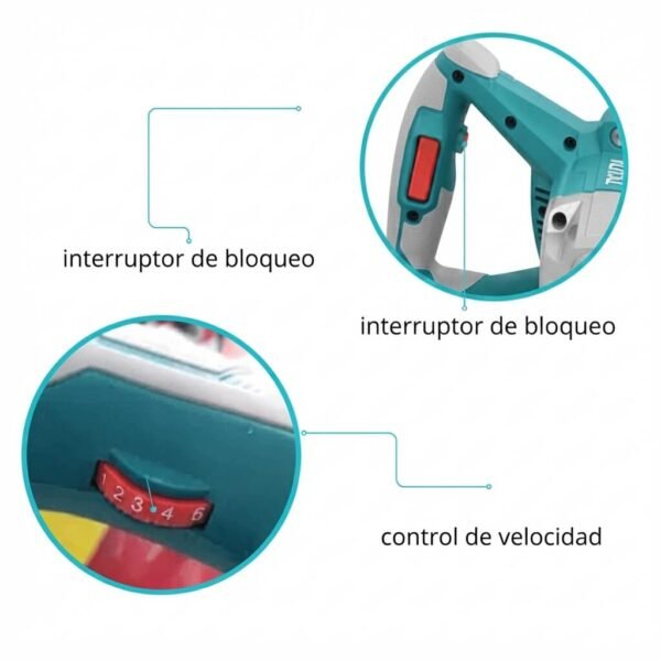 Mezcladora de Pintura Industrial TOTAL 1800W TD616006