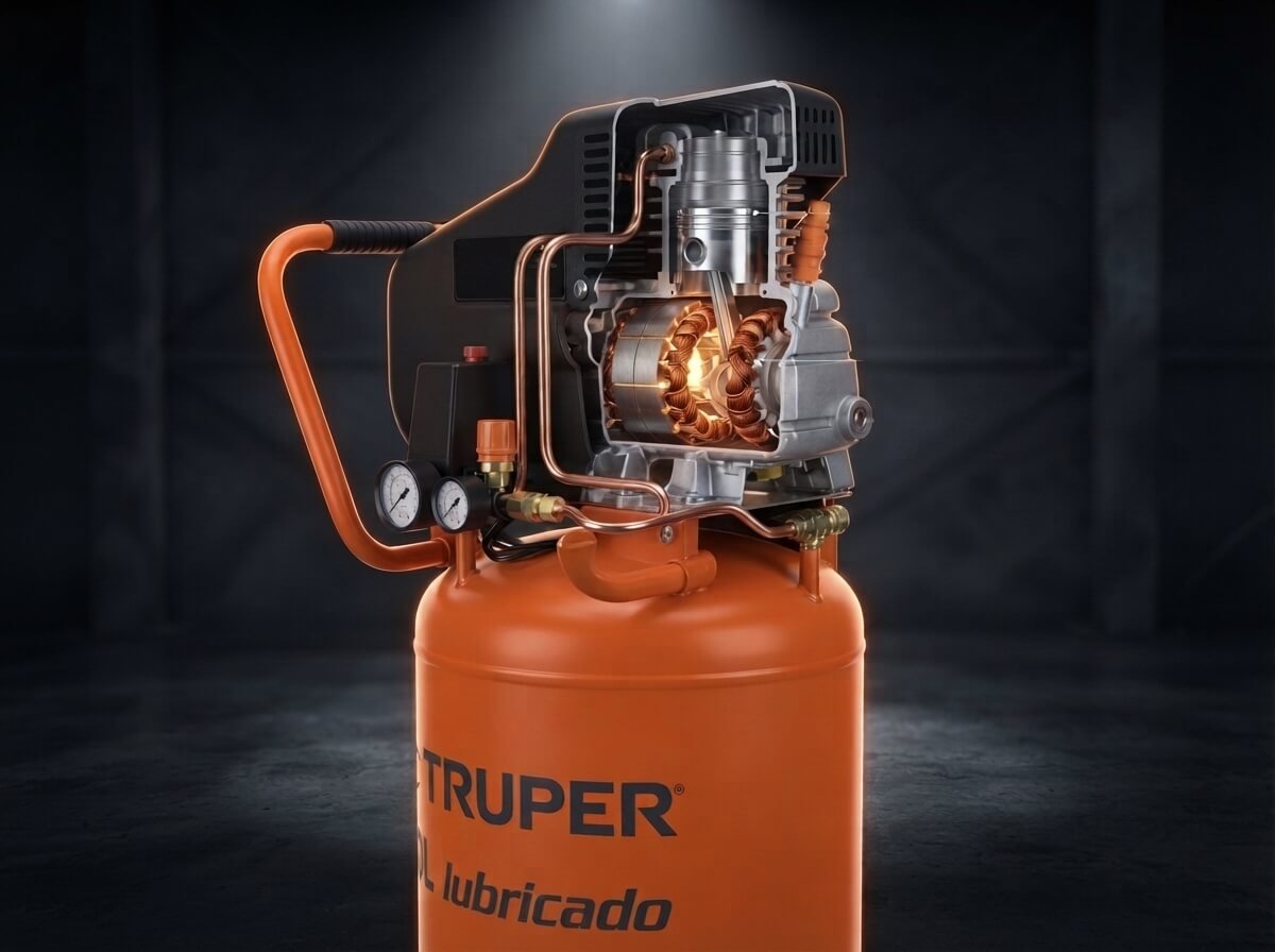Compresor de Aire para pintar HYUNDAI 50L 2HP HYHM50D
