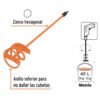 Taladro para Mezclar Pintura Truper ROTO-1/2A7-2 600W con Revolvedor 40cm