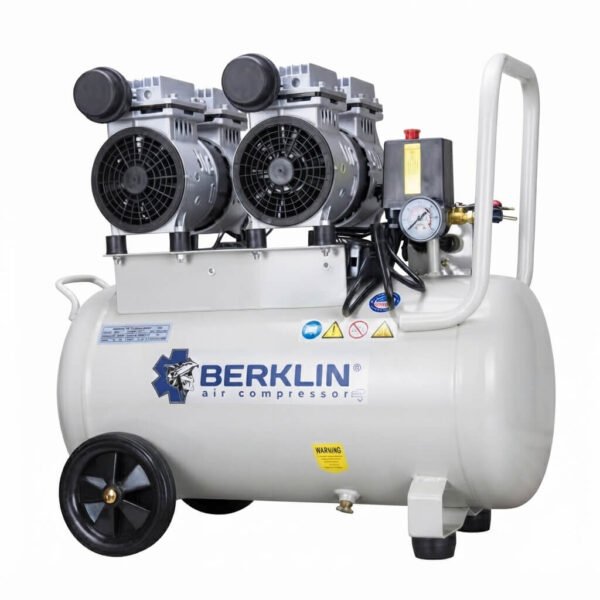 Compresor Silencioso de Aire para Pintar y Acabados BERKLIN 50LT BKL-LBWA-C40